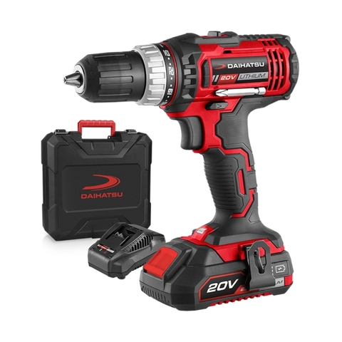ATORNILLADOR-TALADRO INALAMBRICO CON KIT 13MM 20 VOL DAIHATSU HITA20K