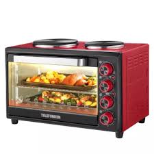 HORNO ELECTRICO MANUAL + 2 CALENTADORES 45 LTS 2200W TELEFUNKEN E552CA