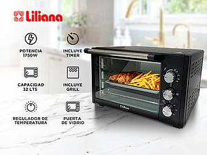 HORNO ELECTRICO ELECTROCOOK 32 LTS LILIANA AO320