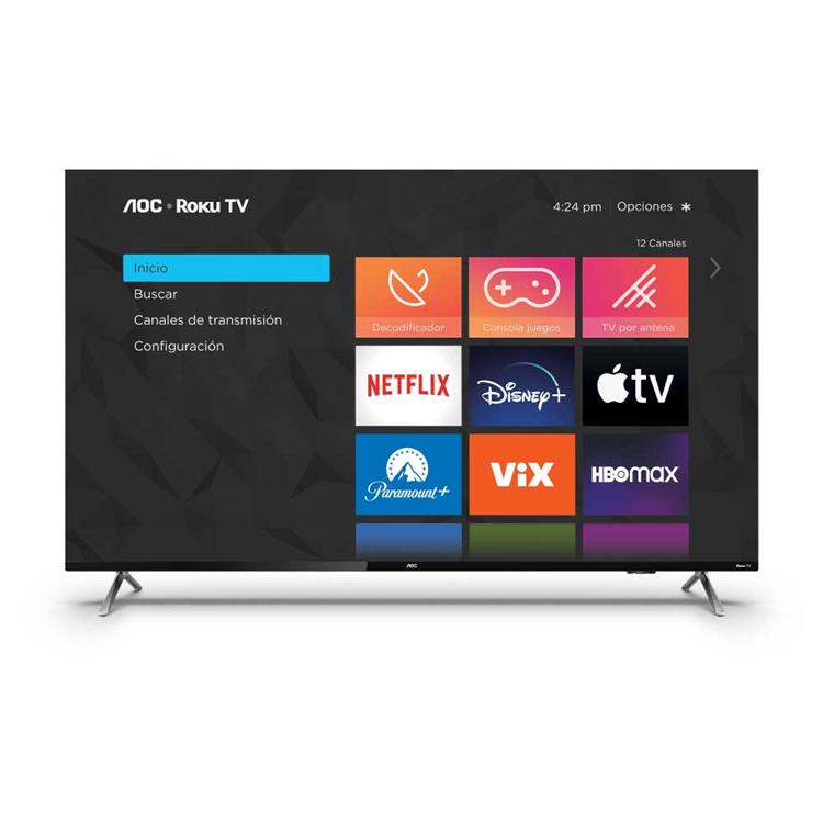 LED 50" STEREO ULTRA HD SMART TV 4K AOC TITAN OS 50U7345