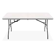 MESA PLEGABLE PVC TIPO VALIJA 1.80 X 0.74 BLANCA OUTDOORS M180