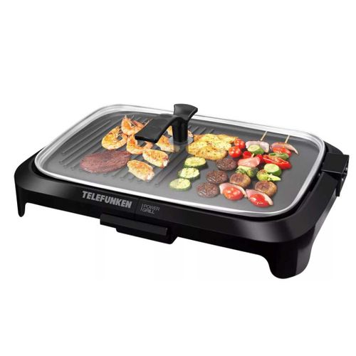 PARRILLA ELECTRICA DOBLE PLANCHA 1600W TELEFUNKEN POWER GRILL