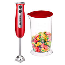 LICUADORA DE MANO 800W CON VASO ROJA Y ACERO TELEFUNKEN SMARTMIX 2300