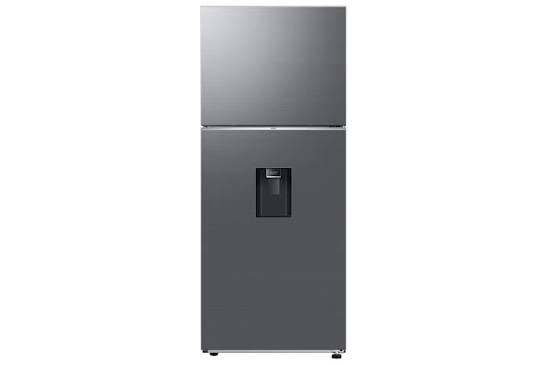 HELADERA CON FREEZER Y DISPENSER ACERO 384 LTS INVERTER SAMSUNG RT38CG6720