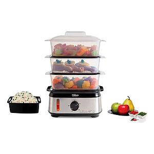 VAPORIERA MANUAL 3 NIVELES 950W INOXIDABLE NATURALCHEF LILIANA AV925