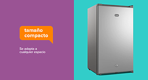 HELADERA BAJO MESADA ACERO 90 LTS EFFICIENT GAFA HGFM90P