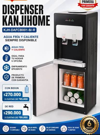 DISPENSER DE AGUA DE RED FRIO-CALOR KANJI DAFCB001