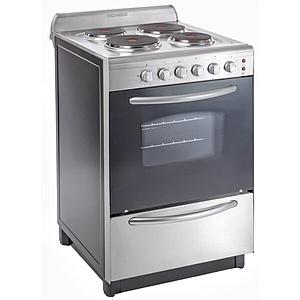 COCINA ELECTRICA 4 HORNALLAS INOXIDABLE DOMEC CEAX2G