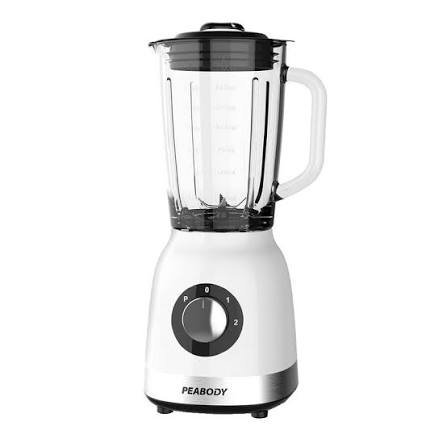LICUADORA DE MESA VASO PLASTICO 1.5 LTS 5 VELOC. 600W BLANCA PEABODY LN610B