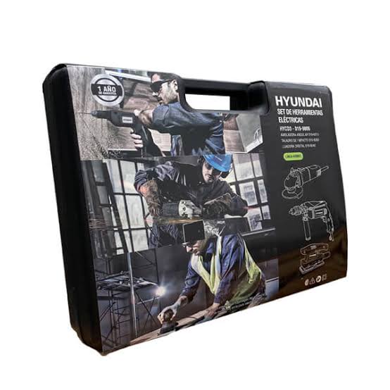 SET DE HERRAMIENTAS AMOLADORA + TALADRO + LIJADORA HYCD3