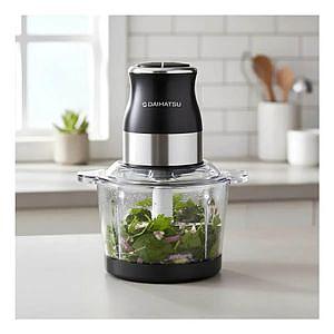 PROCESADORA DE ALIMENTOS BOWL VIDRIO 500W 2 LTS NEGRA DAIHATSU PR500BU
