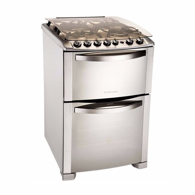 COCINA ELECTROLUX ACERO DOBLE PUERTA C/ENC Y LUZ 56DTX