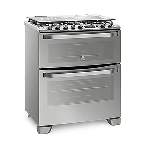 COCINA ELECTROLUX ACERO DOBLE PUERTA C/ENC Y LUZ 76DTX