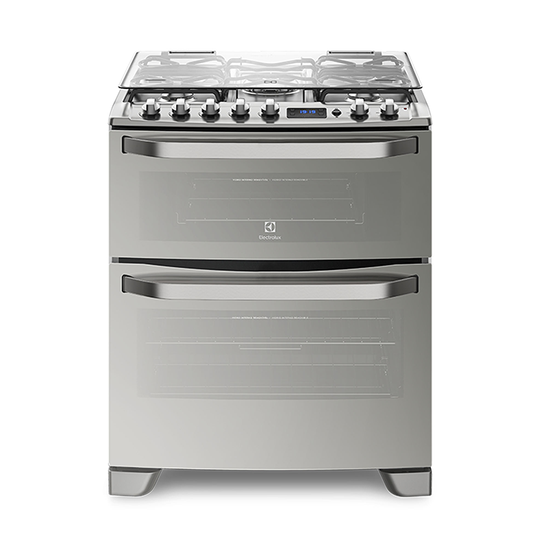 COCINA ELECTROLUX ACERO DOBLE PUERTA C/ENC Y LUZ 76DTX