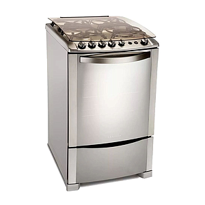 COCINA ELECTROLUX ACERO CON ENC Y LUZ 56STX