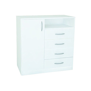 COMODA EXPRESS BLANCA 4 CAJONES/1 PUERTA