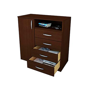 COMODA EXPRESS CHOCOLATE 4 CAJONES/1 PUERTA